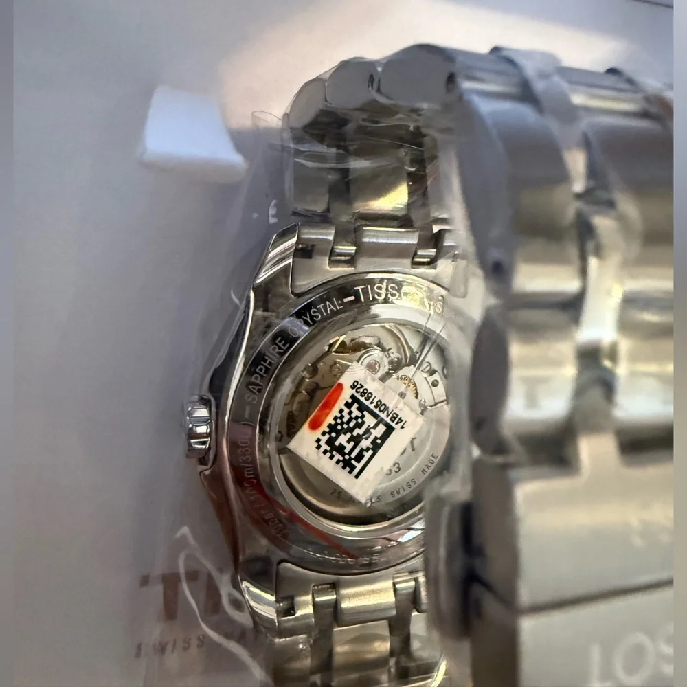 New in box authentic Tissot Classic Black and Silver Automatic Men’s 38MM Watch